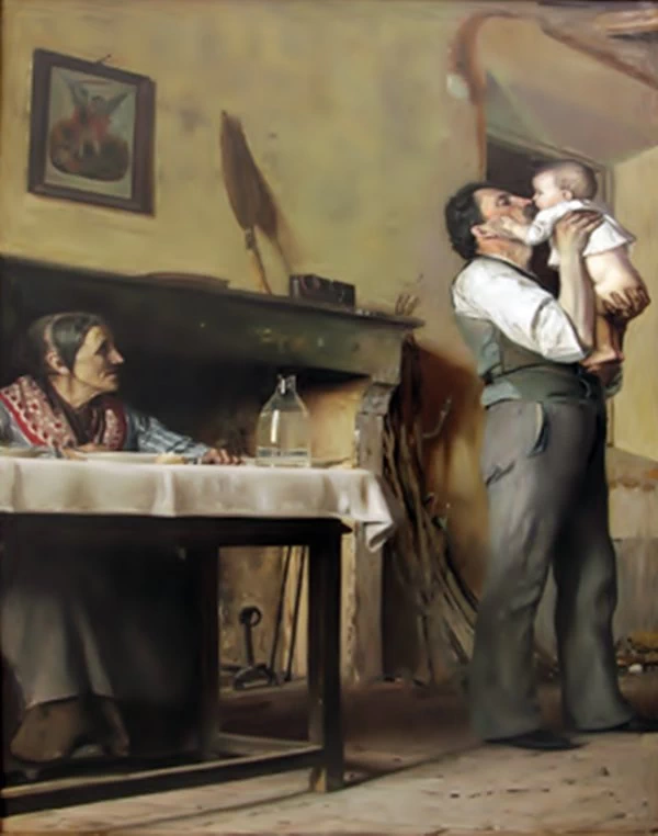 L'amore paterno, 1885
